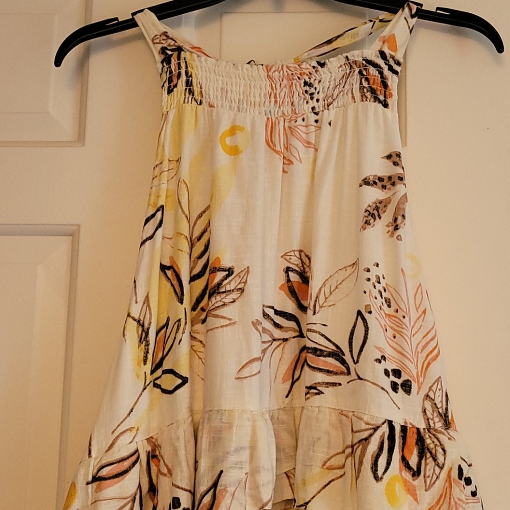 Free People floral tiered maxi dress size M